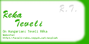reka teveli business card